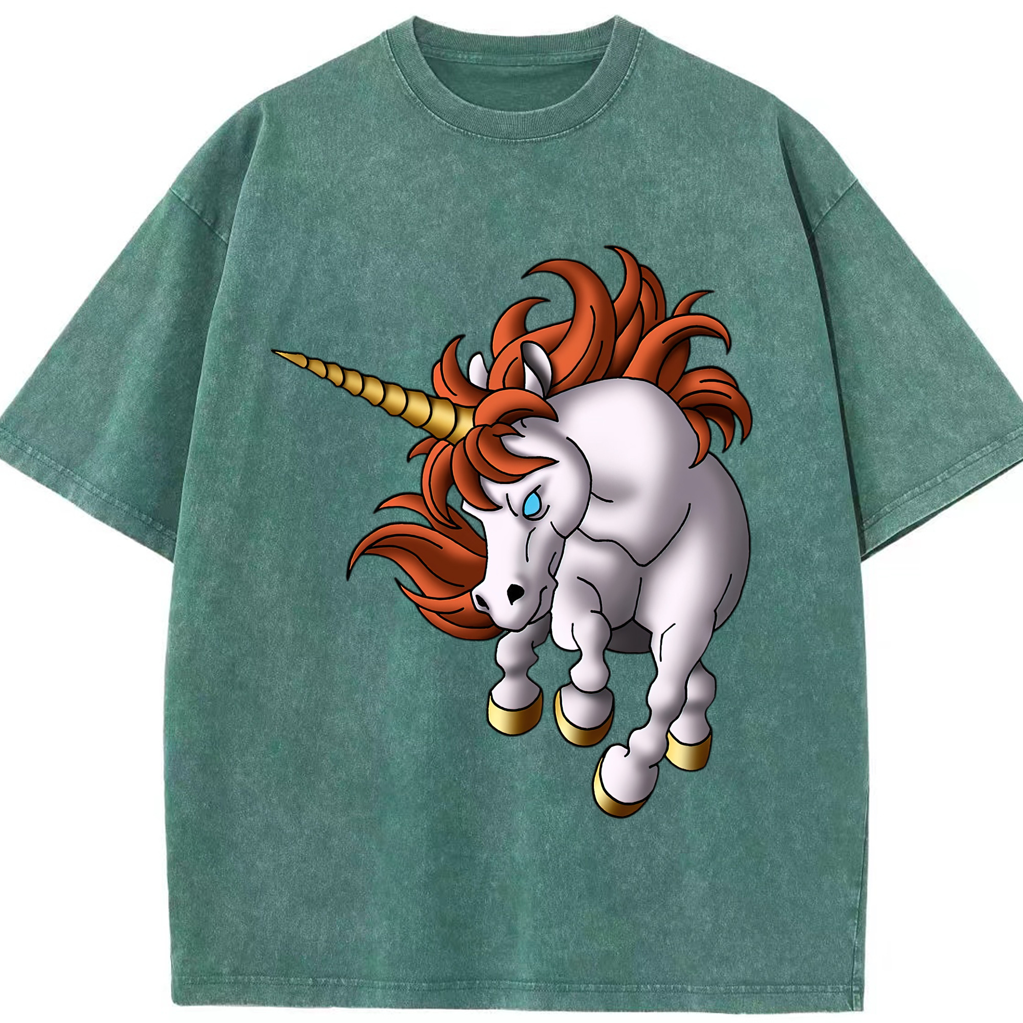 （画像用） ドラゴンクエスト Doragon Kuesuto Dragon Quest 綿100% ヴィンテージ風 半袖Tシャツ（フロントプリント）